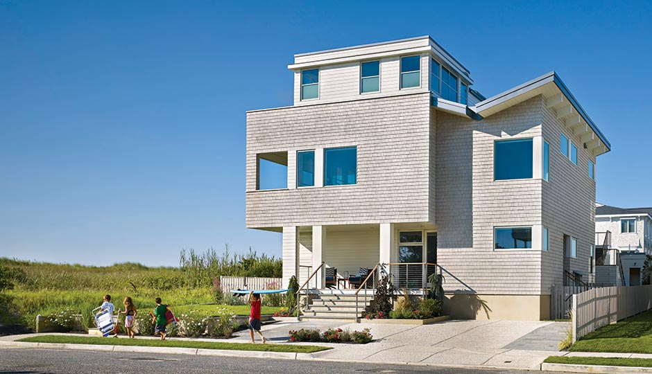 Beautiful coastal home with restored exterior